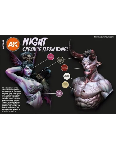 NIGHT CREATURES FLESH TONES - AK Interactive AK11602