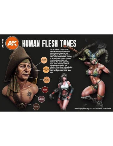 HUMAN FLESH TONES - AK Interactive AK11603