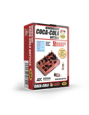 1940-1980's WOODEN BOX COCA-COLA BOTTLES - AK Interactive DZ026