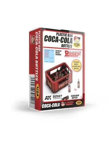 1940-1980's PLASTIC BOX COCA-COLA BOTTLES - AK Interactive DZ027