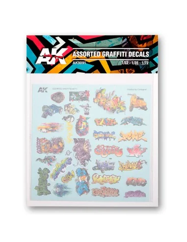SURTIDO DE CALCAS DE GRAFFITIS - AK Interactive AK9091