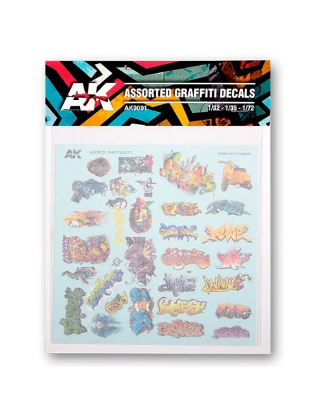 SURTIDO DE CALCAS DE GRAFFITIS - AK Interactive AK9091
