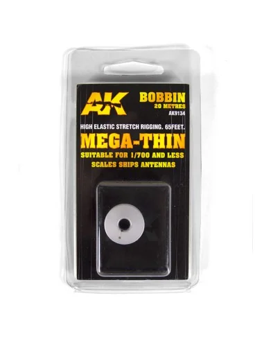 [NO_DESC] ELASTIC RIGGING BOBBINMEGA-THIN - AK Interactive AK9134