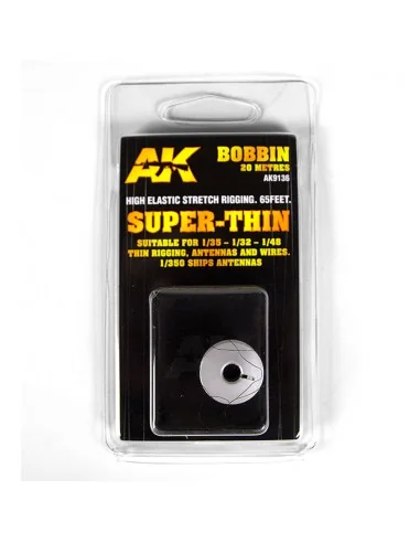 [NO_DESC] ELASTIC RIGGING BOBBINSUPER-THIN - AK Interactive AK9136