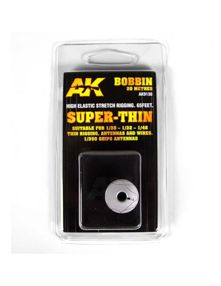 ELASTIC RIGGING BOBBINSUPER-THIN - AK Interactive AK9136