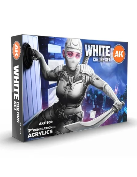WHITE COLORS SET - AK Interactive AK11609