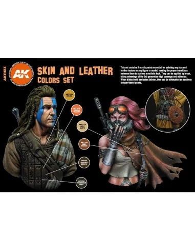 SKIN AND LEATHER COLORS SET - AK Interactive AK11613