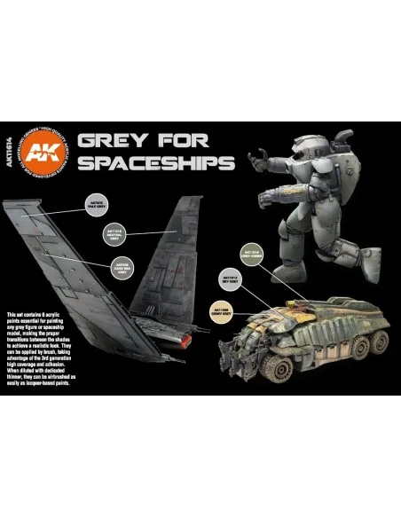 GREY FOR SPACESHIPS SET - AK Interactive AK11614