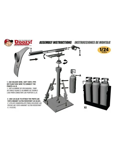 TRUCK FLAMETHROWER WITH CAR FENDER PROTECTIVE SHIELD / LANZALLAMAS ...