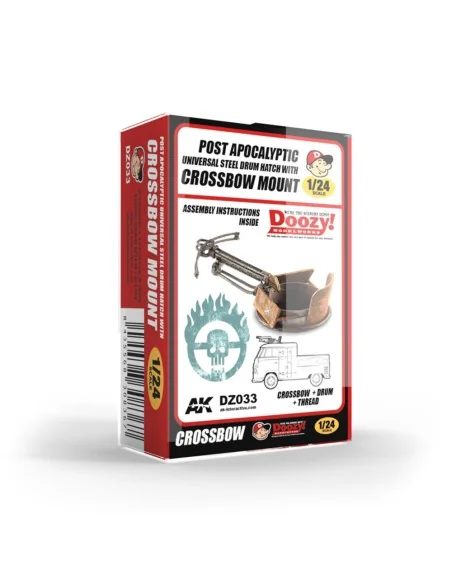 UNIVERSAL STEEL DRUM HATCH WITH CROSSBOW MOUNT / BALLESTA POST APOC...