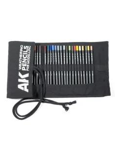 WEATHERING PENCILS FULL RANGE CLOTH CASE (37 waterpencil colors) - ...