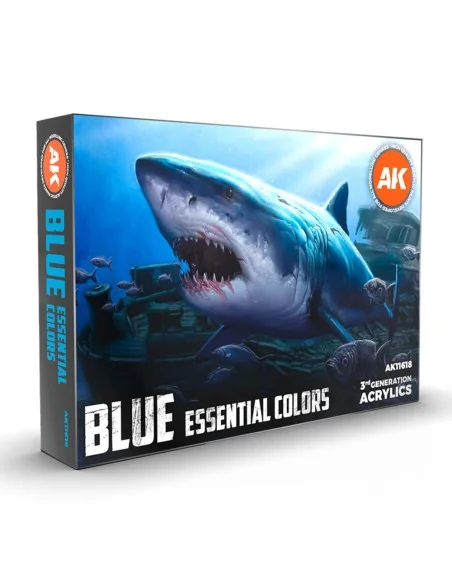 BLUE ESSENTIAL COLORS 3GEN SET - AK Interactive AK11618