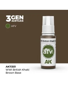 WWI British Khaki Brown Base - AK Interactive AK11301