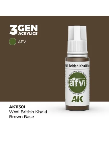 WWI British Khaki Brown Base - AK Interactive AK11301