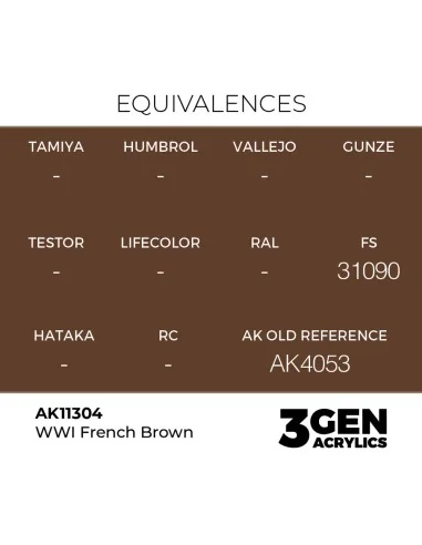 [NO_DESC] WWI French Brown - AK Interactive AK11304