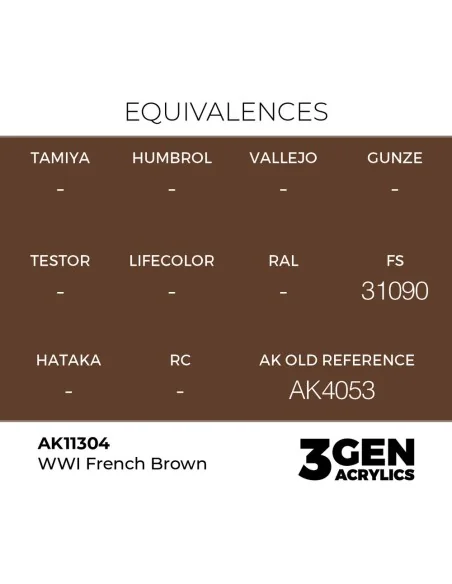 [NO_DESC] WWI French Brown - AK Interactive AK11304
