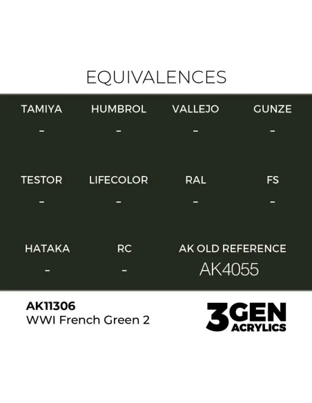 [NO_DESC] WWI French Green 2 - AK Interactive AK11306