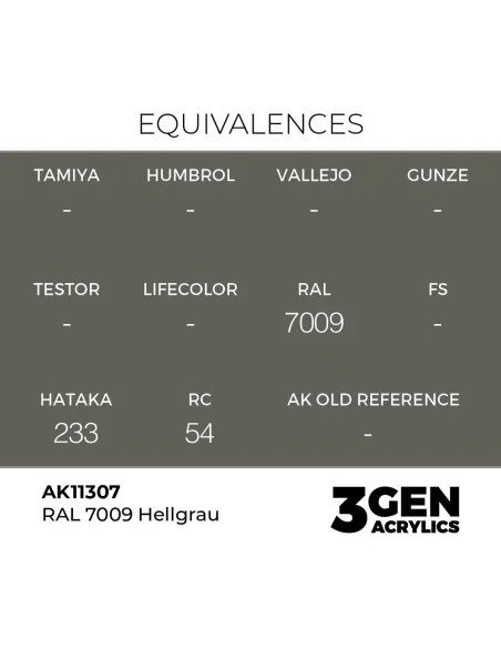 RAL 7009 Hellgrau - AK Interactive AK11307
