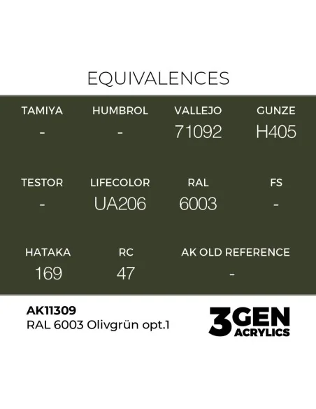 RAL 6003 Olivgrün opt.1 - AK Interactive AK11309
