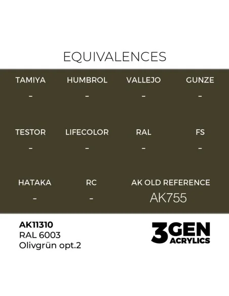 RAL 6003 Olivgrün opt.2 - AK Interactive AK11310