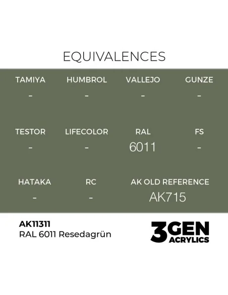 RAL 6011 Resedagrün - AK Interactive AK11311
