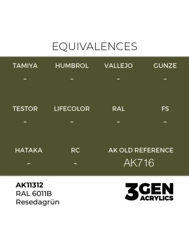RAL 6011B Resedagrün - AK Interactive AK11312