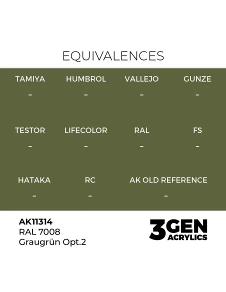 RAL 7008 Graugrün Opt 2 - AK Interactive AK11314