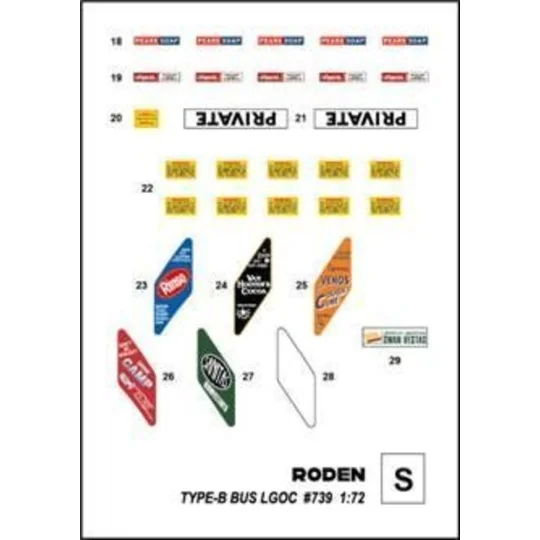 Type B Bus, LGOC, London, Early 1914 - Roden 739
