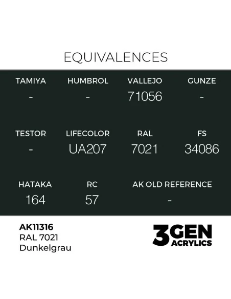 [NO_DESC] RAL 7021 Dunkelgrau - AK Interactive AK11316