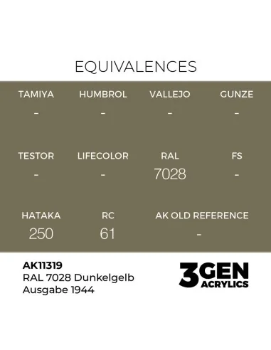 RAL 7028 Dunkelgelb Ausgabe 1944 - AK Interactive AK11319