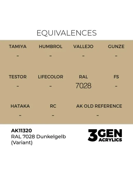 RAL 7028 Dunkelgelb (Variant) - AK Interactive AK11320