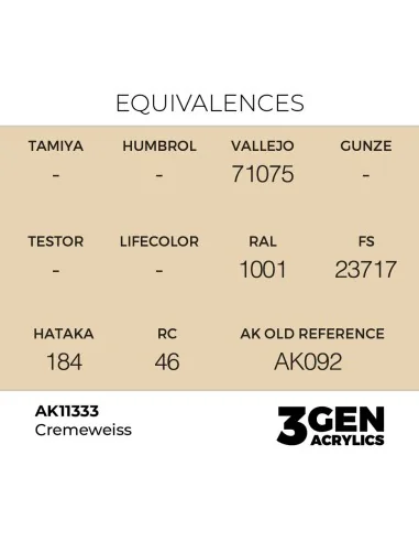 [NO_DESC] Cremeweiss - AK Interactive AK11333