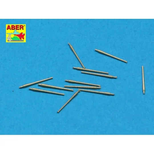 Set of 12 pcs 76, 2 mm barrels for USN, 1/350 - Aber Models RE-350 L20