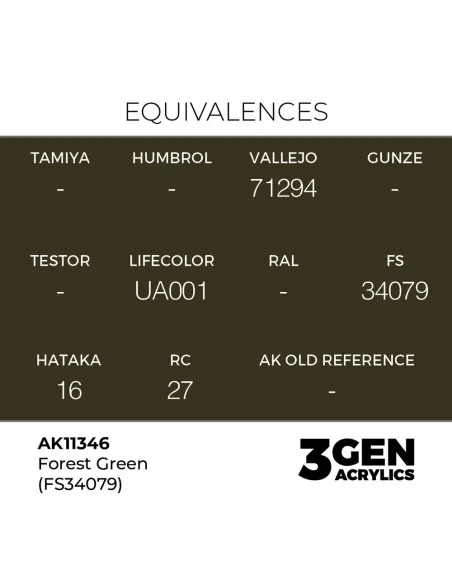 [NO_DESC] Forest Green (FS34079) - AK Interactive AK11346