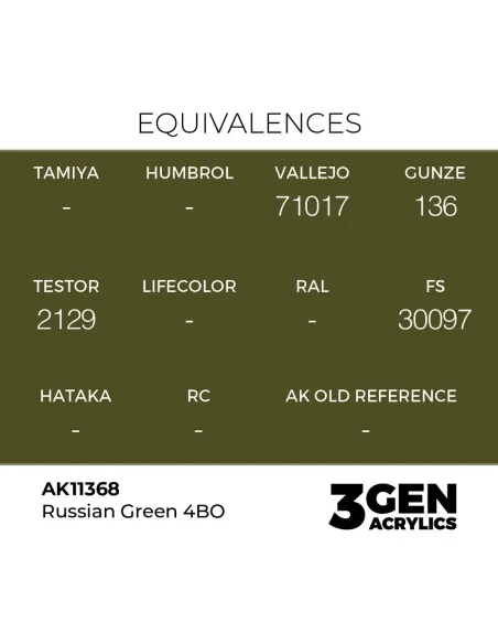 Russian Green 4BO - AK Interactive AK11368