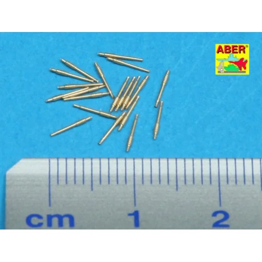 20 pcs 40 mm Bofors Mk.1 barrels, 1/350 - Aber Models RE-350 L21