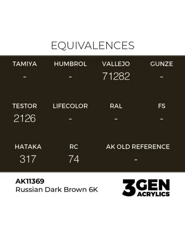 Russian Dark Brown 6K - AK Interactive AK11369