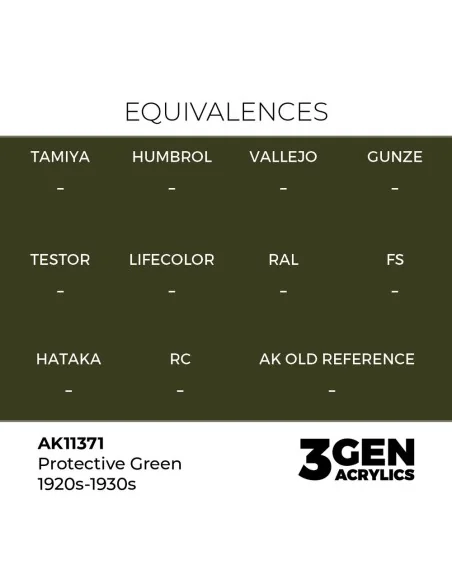 Protective Green 1920s-1930s - AK Interactive AK11371