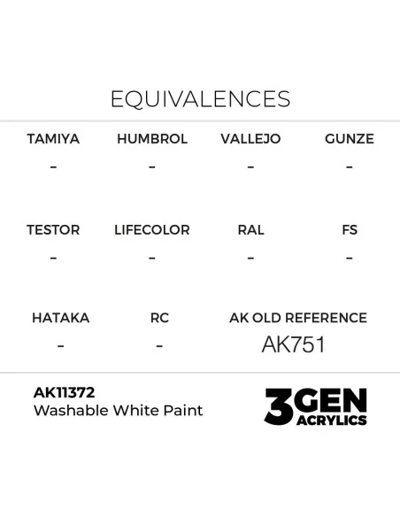 Washable White Paint - AK Interactive AK11372