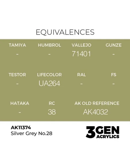 Silver Grey No.28 - AK Interactive AK11374