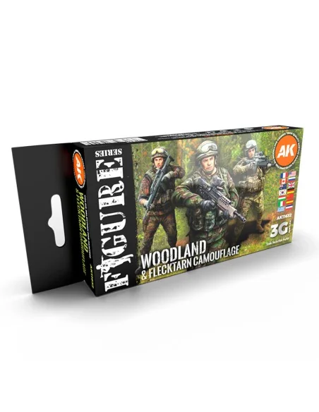 MODERN WOODLAND AND FLECKTARN CAMOUFLAGES 3G - AK Interactive AK11632