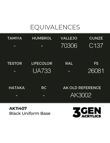 Black Uniform Base - AK Interactive AK11407
