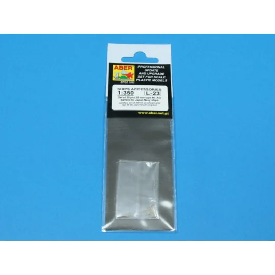 20 pcs 25 mm type 96 barrels for Japan ships, 1/350 - Aber Models R...