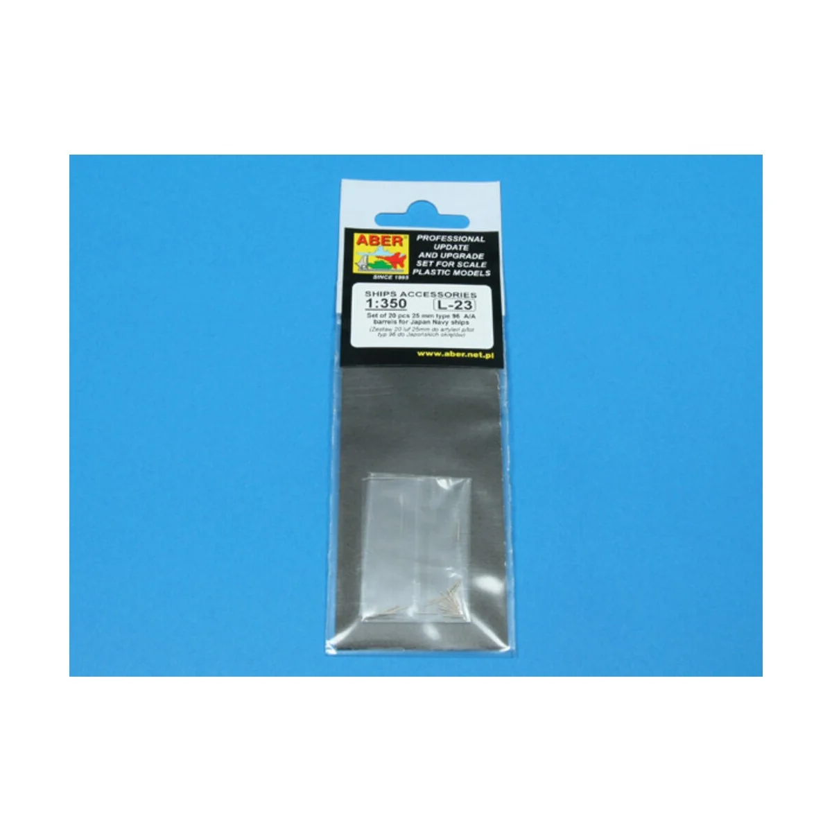 20 pcs 25 mm type 96 barrels for Japan ships, 1/350 - Aber Models R...