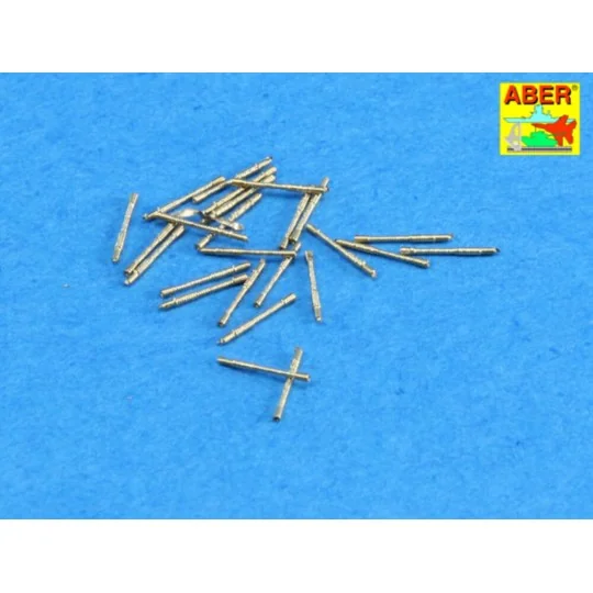 Set of 20 pcs 13 mm type 93 A/A barrels, 1/350 - Aber Models RE-350... Set of 20 pcs 13 mm type 93 A/A barrels, 1/350 - Aber Models RE-350...
