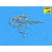 Set of 20 pcs 13 mm type 93 A/A barrels, 1/350 - Aber Models RE-350... Set of 20 pcs 13 mm type 93 A/A barrels, 1/350 - Aber Models RE-350...