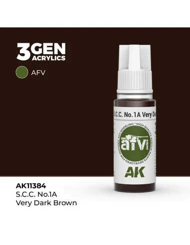 [NO_DESC] S.C.C. No.1A Very Dark Brown - AK Interactive AK11384