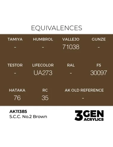 S.C.C. No.2 Brown - AK Interactive AK11385