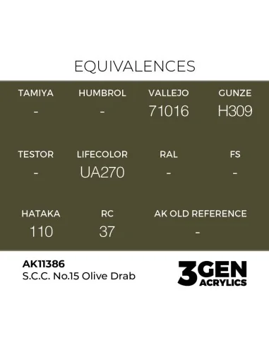 S.C.C. No.15 Olive Drab - AK Interactive AK11386