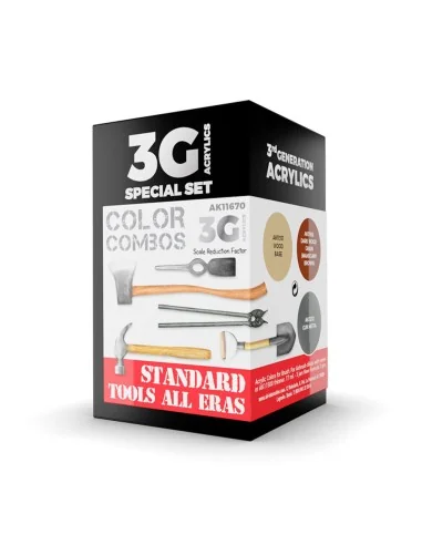 STANDARD TOOLS ALL ERAS COMBO 3G - AK Interactive AK11670